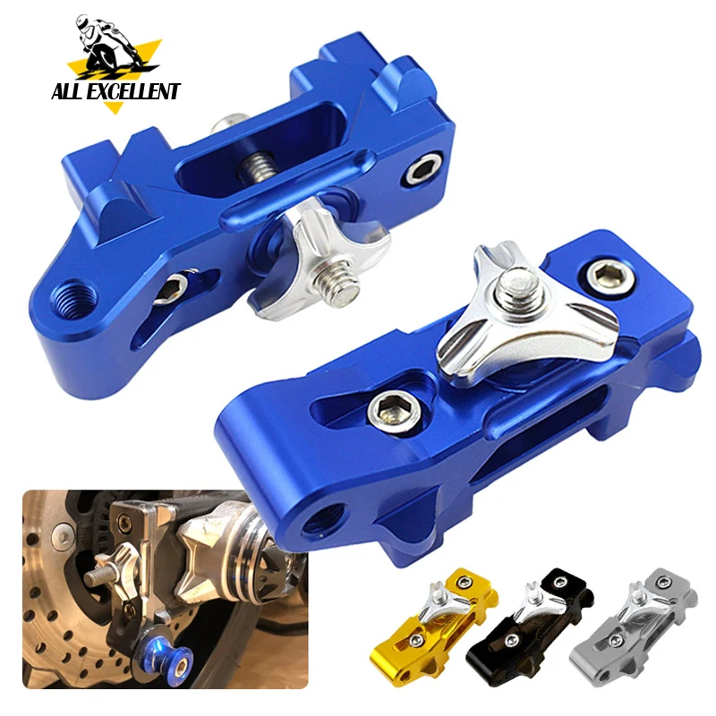 

Motorcycle CNC Aluminum Rear Axle Spindle Chain Adjuster Blocks 2PCS For 2014-2017 Yamaha FZ07 MT07 FZ-07 MT-07