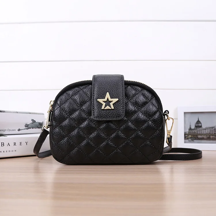 Women genuine leather messenger bag 12