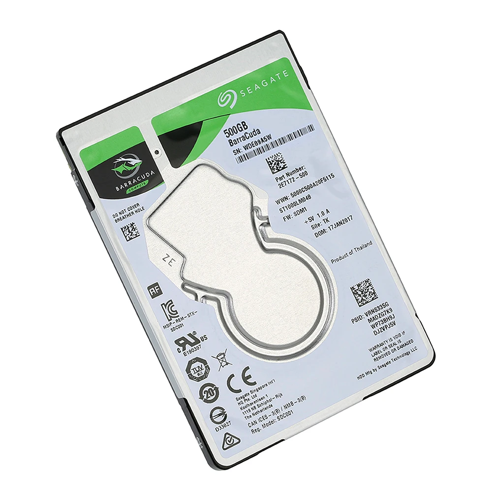  Disco duro para ordenador portátil Seagate 500G 1TB HDD interno para ordenador portátil 7mm 5400RPM