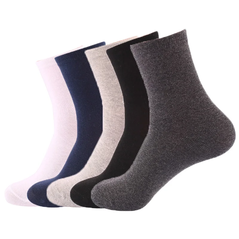 10Pairs Cotton Business Casual Soft Socks Crew Men Ankle Autumn