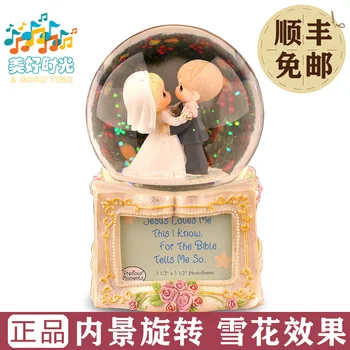 

Wedding anniversary gift crystal ball music box music box to send his girlfriend wife bestie creative wedding birthday gift