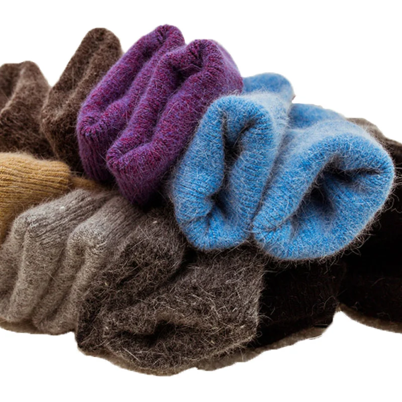 New High Quality Angola Rabbit Merino Wool Socks Women Winter Socks Women Female Socks Warm Socks For Women Big Size