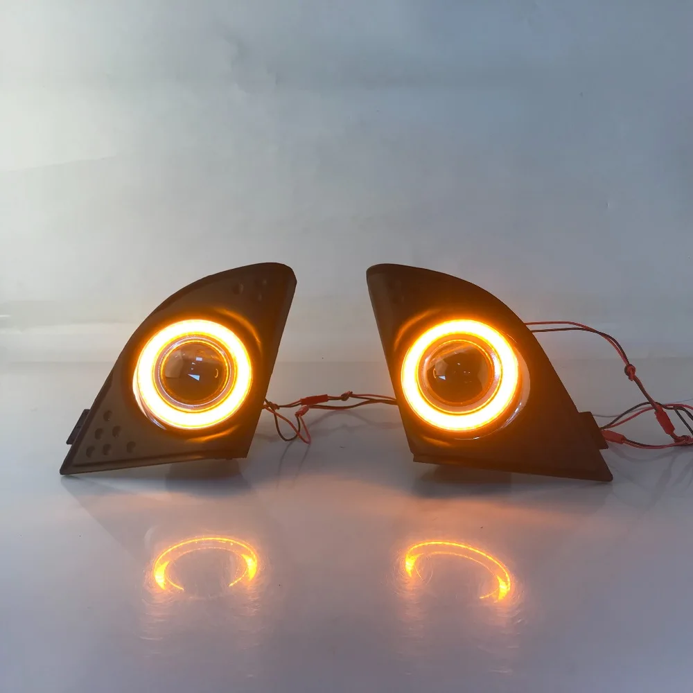 RQXR противотуманная фара вождение свет сборка для Honda Accord 2008- cob angel eye светодиодные дневные ходовые огни сигнал поворота