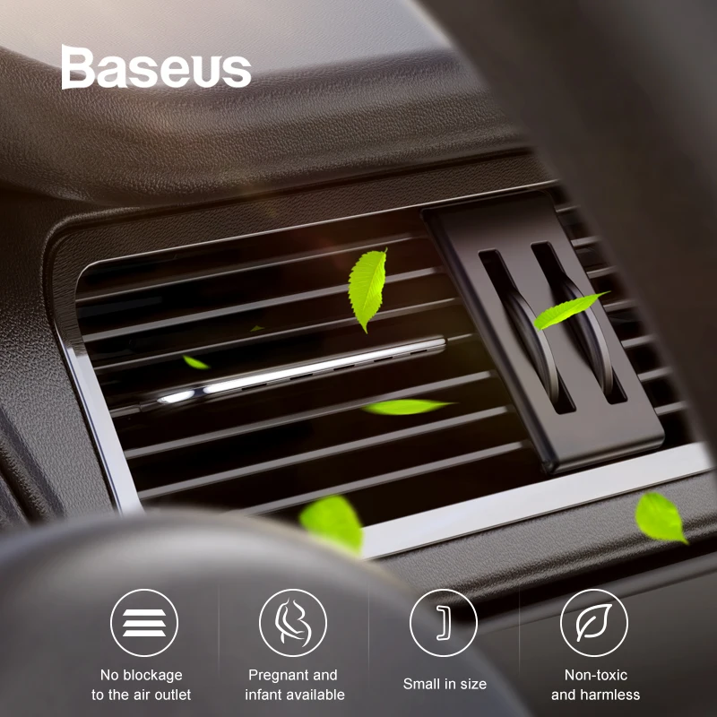 Baseus سيارة معطر جو العطر ل السيارات سيارة الهواء تنفيس المعطر الهواء مكيف كليب الناشر العطور الصلبة Baseus سيارة معطر جو العطر ل السيارات سيارة الهواء تنفيس المعطر الهواء مكيف كليب الناشر العطور الصلبة