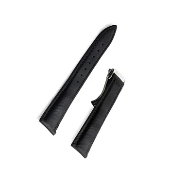 

Reef Tiger/RT 22mm Nylon Strap Top Quality Black Nylon Leather Watch Strap for Men Free Shopping RGA3033
