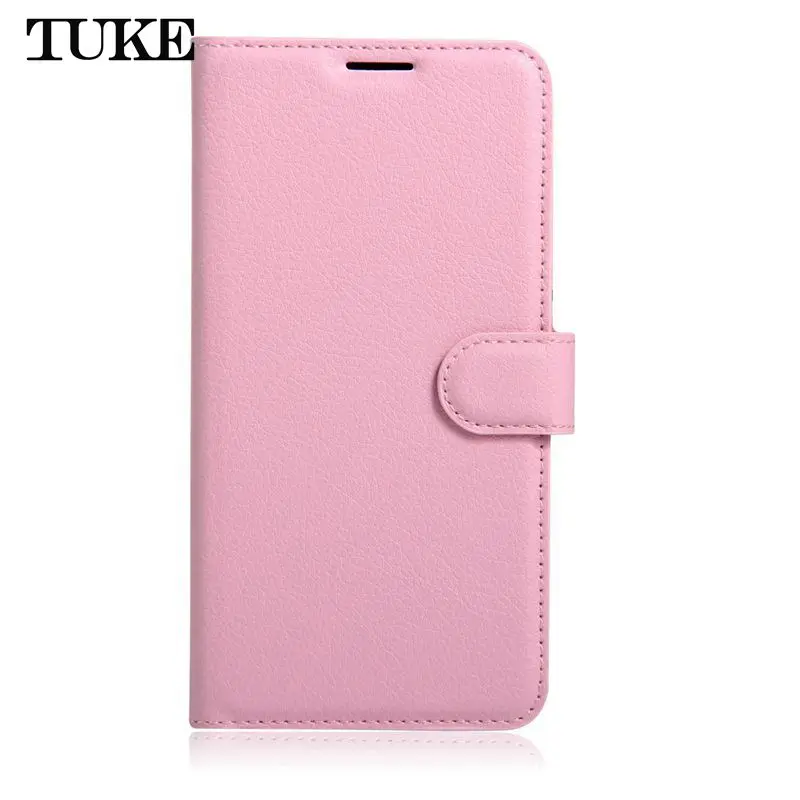 Роскошный кожаный чехол TUKE Для Doogee X9 Pro X9Pro, Чехол Для Doogee X9 X 9, Магнитный флип-чехол из мягкого ТПУ, кошелек со слотом для карт, сумка для телефона - Цвет: Розовый