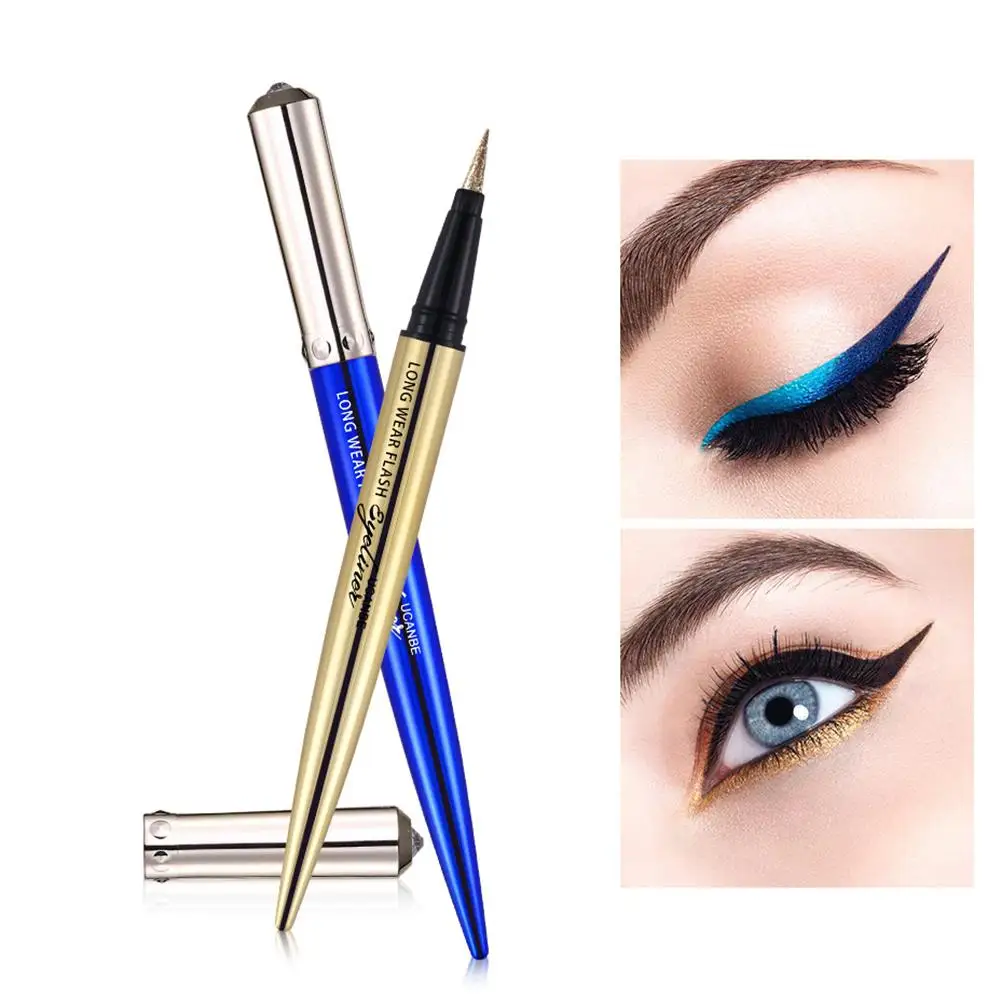 

UCANBE Shimmer Colored Liquid Eyeliner Pencil Long Lasting Waterproofs Quick Dry Makeup