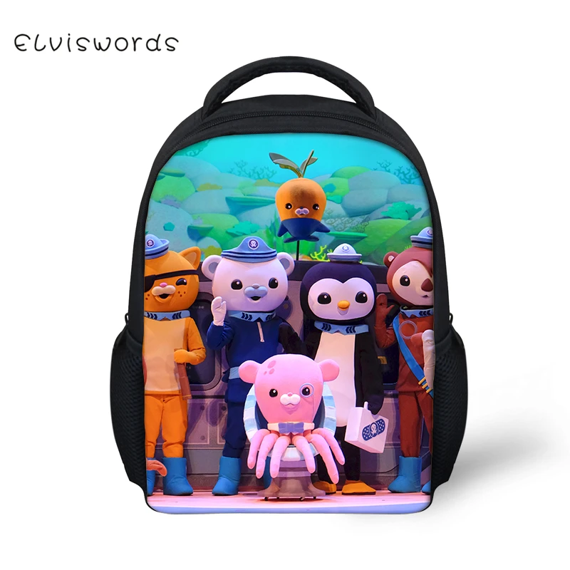 Детские рюкзаки с принтом из мультфильма ELVISWORDS The Octonauts маленькая школьная сумка