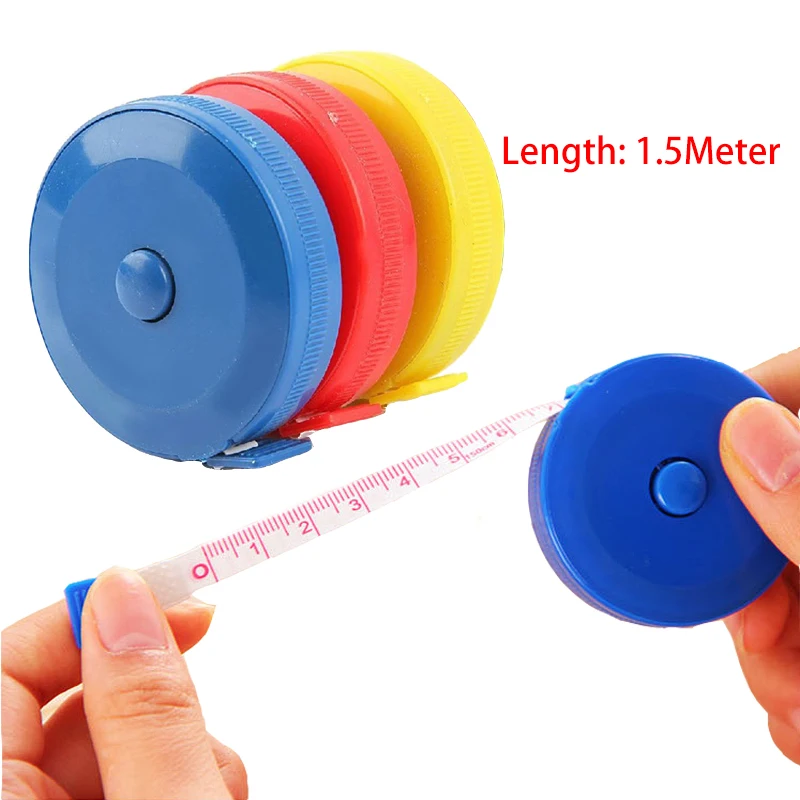 

1PC Mini Round Tape Measure Rectractable Portable 150cm Ruler Soft For DIY Bracelets Jewelry Making Measuring Tools wholesale