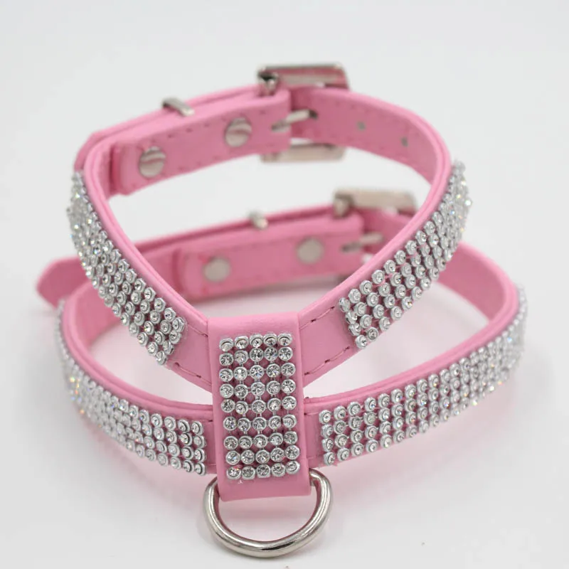 rhinestone dog harness