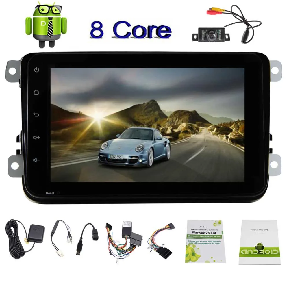 EinCar Rearview Camera 8 Android 7 1 Car Stereo Navigator Otca Core In Dash Car Radio