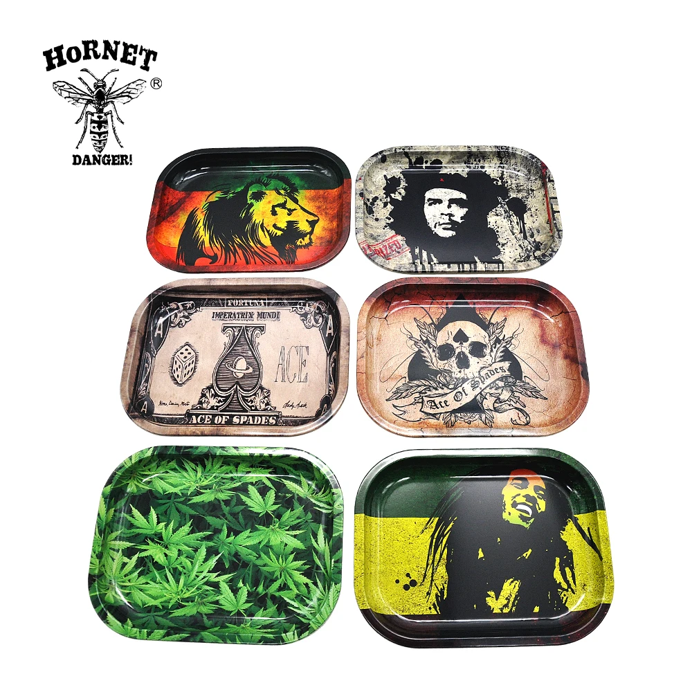 

Metal Tobacco Rolling Tray 18cm*14cm Handroller Rolling Trays Rolling Case Machine Tools Tobacco Storage Tray for Smoking