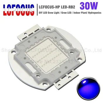 

High Power LED COB SMD Chip Bulb Lamp 30W Royal Blue 440NM Blue 470NM DIY LED Grow Light For Indoor Plant Growing Free Shipping