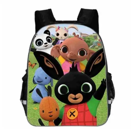 

Bing Bunny Print Backpack School Boys Girls Children Book Bag Cartoon Baby Girl Backpack cartable enfant Kindergarten Bag