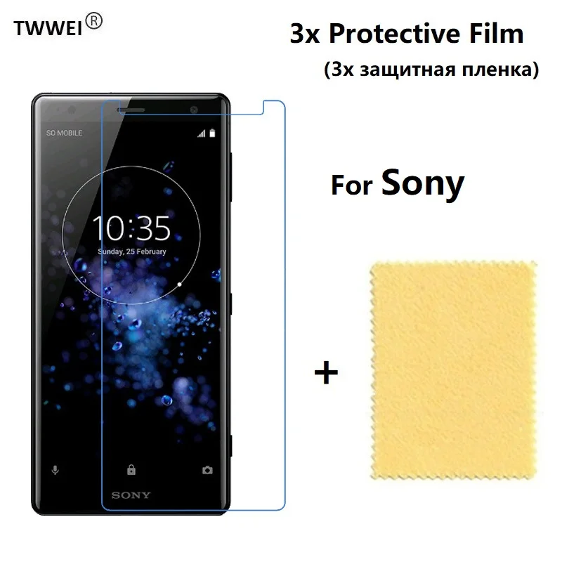 

3x Protective Film for Sony Xperia XZ2 XZ3 XZ4 XZ1 Compact (Not Glass) Screen Protector for Sony XZ Primum XZS Film Cover Foil