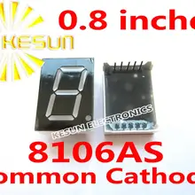 20 шт. x 0,8 дюйм(ов) красный, зеленый нефрит 8106AS 8106BS 8106AGG 8106BGG один цифровой трубки светодиодный Дисплей модуль