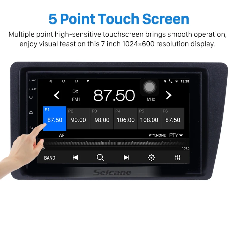 Seicane " Android сенсорный экран 1080P Bluetooth wifi Автомобильный gps Мультимедиа для 2001 2002-2005 Honda Civic Поддержка Зеркало Ссылка DVR