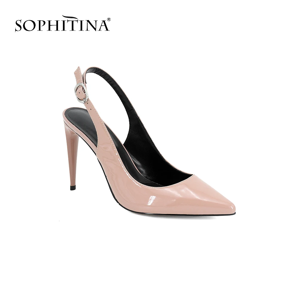SOPHITINA/Хит 2019г. Высококачественные босоножки из натуральной кожи Модная обувь на