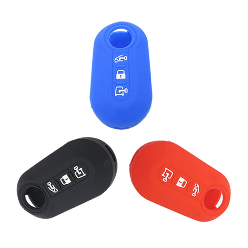 

Good quality 3 button silicone car remote key cover case for Fia-t