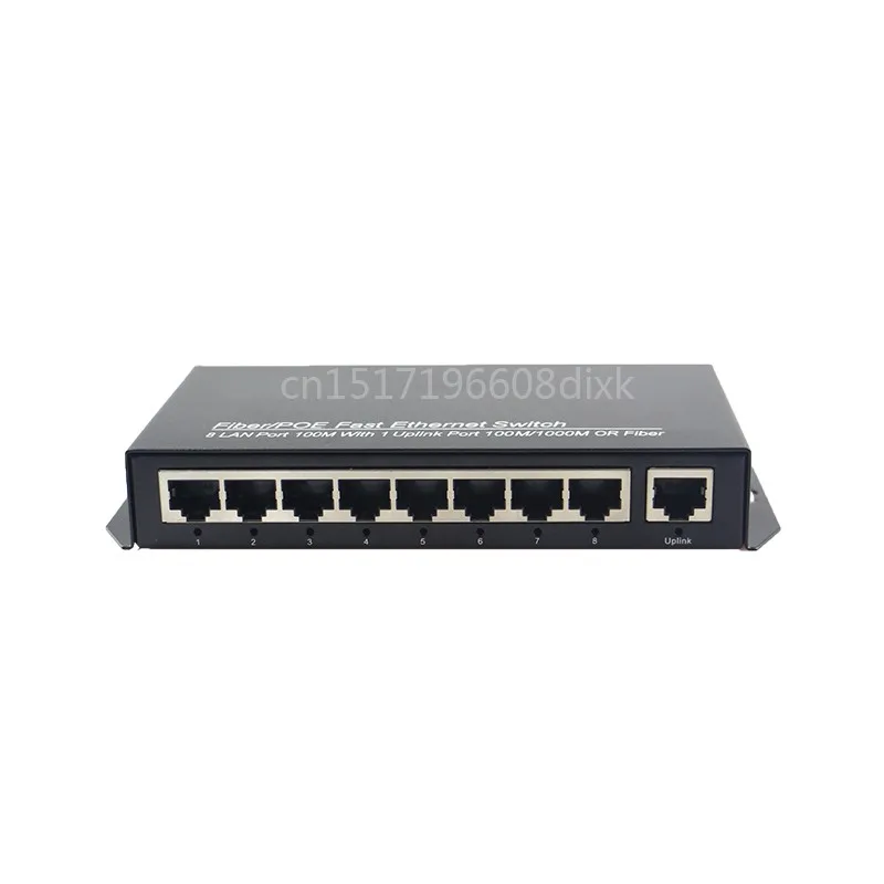 8 портов 100 Мбит/с a 1000 Мбит/с порт связи POE коммутатор сети совместимых сетевых камер и беспроводной AP питания IEEE 802.3af(15,4 Вт