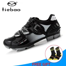 TIEBAO, обувь для велоспорта, мужские кроссовки, женская обувь с самоблокирующимся замком, профессиональная обувь для езды, sapatilha ciclismo, MTB, велосипедные кроссовки