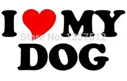 18 см x см 9 Я люблю сердце моя собака униальный автомобильный Стикеры для грузовик окна бампер двери каяк виниловая наклейка 13 цветов