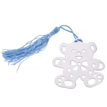 Металлический медведь пустотелая Закладка с кисточкой страничная книга производитель свадебный подарок на день рождения с коробкой офисные школьные канцелярские товары материал Escolar