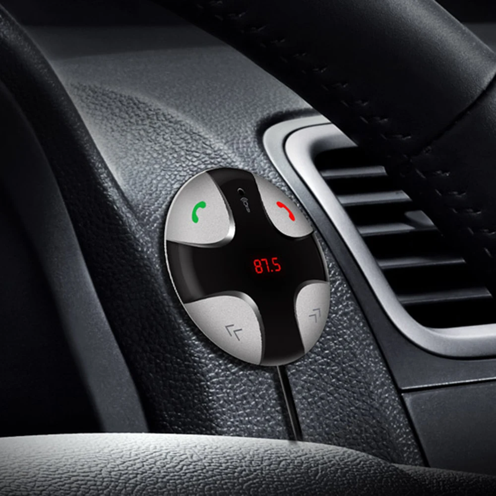 Портативный FM передатчик модулятор Автомобильный BT Handsfree Радио MP3 плеер Смарт
