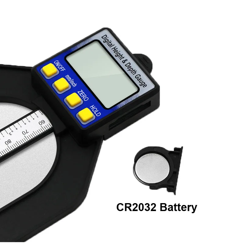 0-80 мм lcd цифровой датчик глубины высоты цифровой измеритель глубины протектора Штангенциркули с магнитными столами для ног деревообрабатывающий измерительный инструмент