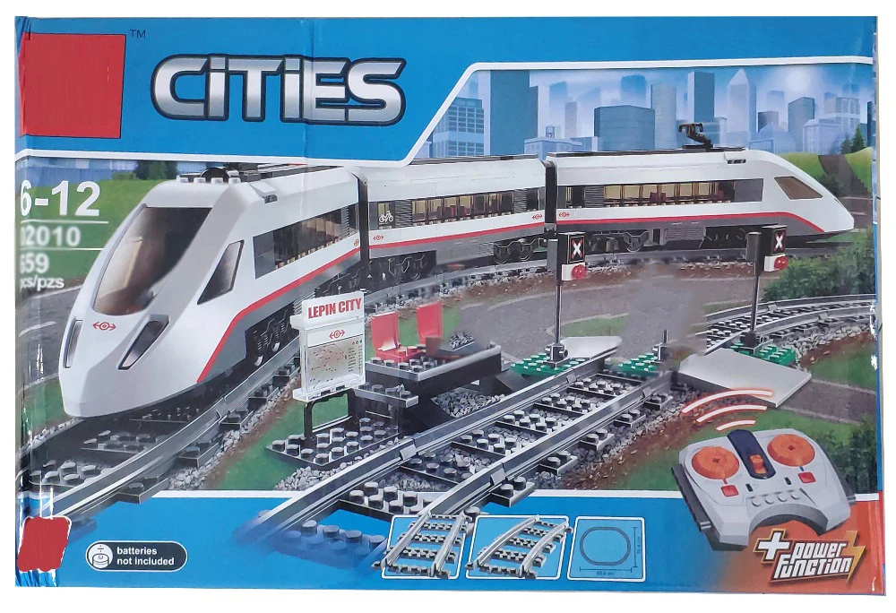 659 шт серия город Высокоскоростной Пассажирский поезд модель строительные блоки кирпичи для детей игрушки подарки на день рождения