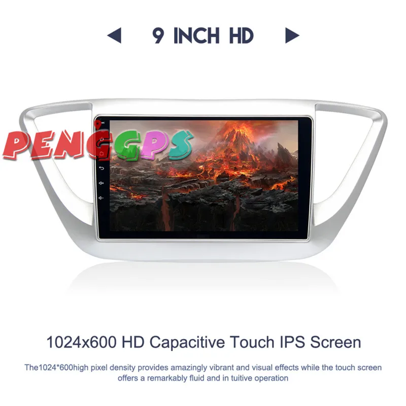 Excellent Android 8.0 7.1 Car Stereo Multimedia Radio GPS for Hyundai Solaris 2017 2018 verna I25 Autoradio Navigation Head unit IPS HD 9