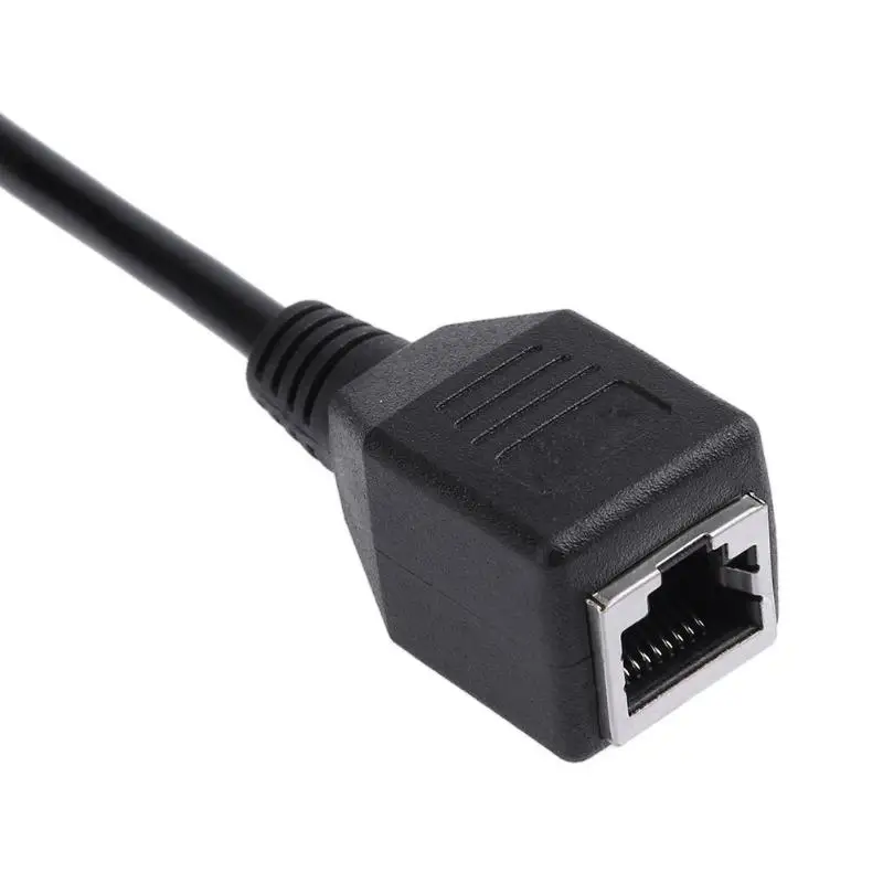 Разветвитель для сети Ethernet с 1 на 2 разъемами LAN и RJ45 переходник удлинитель