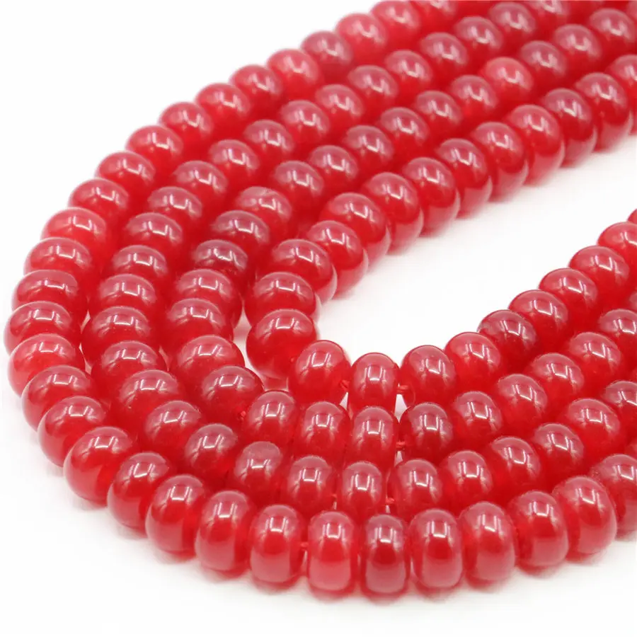 5x8 мм красные розовые синие нефритовые халцедоны Rubys Abacus Jaspers бусины из