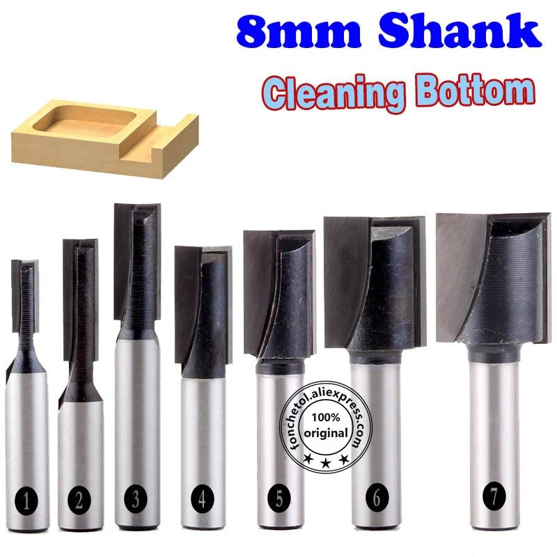 8 мм shank-1PCS, очистка нижней фрезы, ЧПУ твердосплавная деревообрабатывающая Концевая фреза, деревообрабатывающий фрезерный станок, МДФ