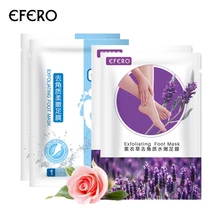 Efero 12 шт. = 6 пар отшелушивающая маска для удаления мозолей увлажняющие носки для ног Peel для удаления кутикулы маски для ног красота