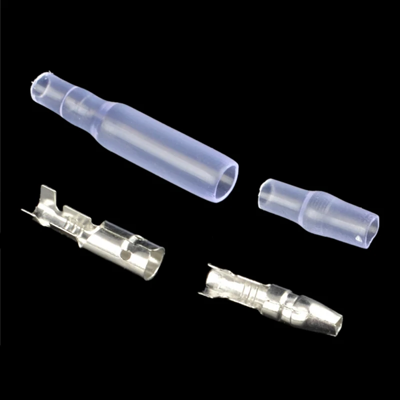 

4mm Bullet Terminal Car Electrical Wire Connector Diameter Pin Set 10 x( Male&Female Terminal Connector +Female&Male Sheath)