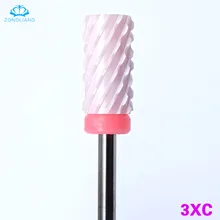 Розовый керамический сверла для ногтей маникюрный Педикюр Электрический Маникюрный станок пластыри на гелевой основе лак сверлильный пилочный фрезерный станок