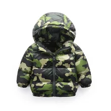 

Children Outerwear Coat Winter Boys Girls Leisure Army Camouflage Jackets Infant Warm Baby Parkas Thicken Kids Hooded Clothes