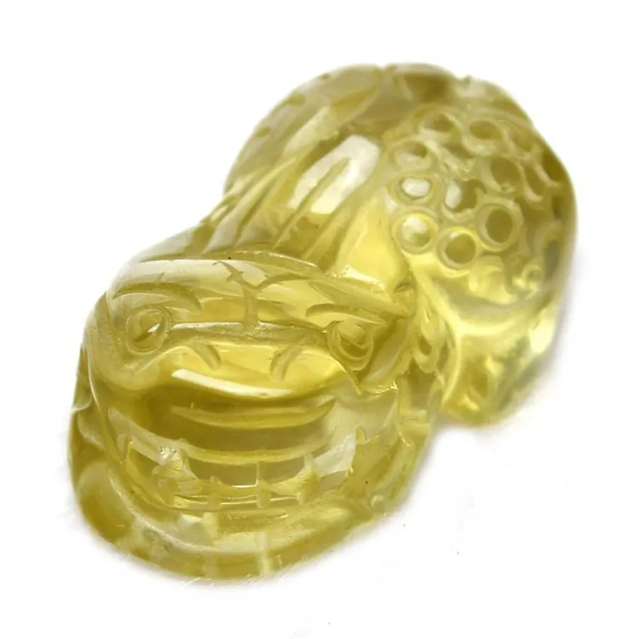 2018 Newly Genuine Natural Yellow Crystal Wealthy Decoration Crystal Pi