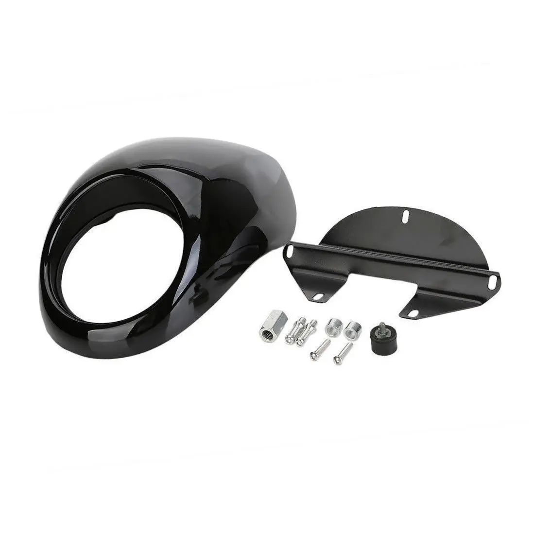 Глянцевый черный 5 3/4 &quotмаска на фару обтекатель Flyscreen козырек для Harley 1200 883|Полные