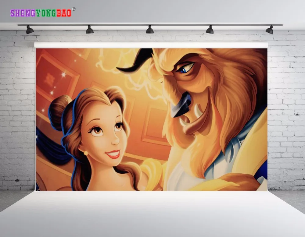 

SHENGYONGBAO Art Cloth Photography Backdrops Props Beauty and beast theme Photo Studio Background SML-0028