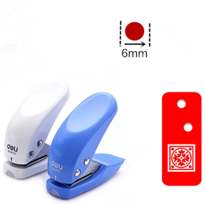 6mm circle shaped craft punch DIY bookmark hole puncher scrapbook paper