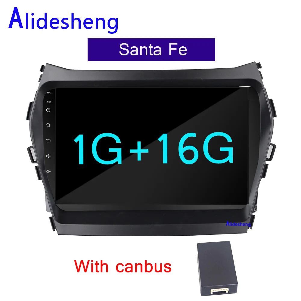 2din 2.5D Android 8,1 автомобильный DVD мультимедийный плеер для hyundai IX45 Santa fe 2013 автомобильный Радио gps навигация - Цвет: 1G With canbus