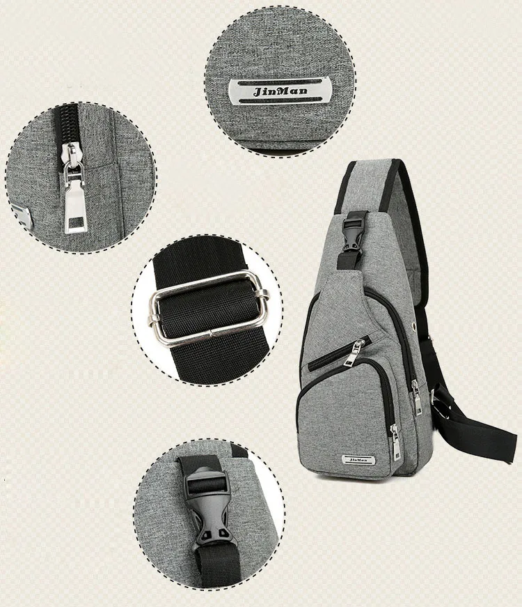 Men Women Cross Chest shoulder bag Unisex 2019 Casual Waterproof Functional Fanny Waist Bag (5)