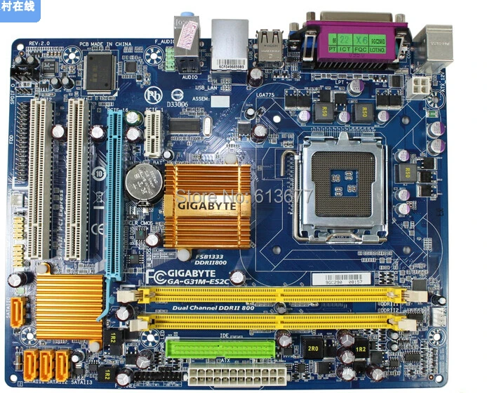 Free shipping 100% original motherboard for Gigabyte GA-G31M-ES2C DDR2 LGA775 Solid-state integrated G31M-ES2C Desktop board gigabyte ga g41m es2l original desktop motherboard lga 775 ddr2 g41m es2l g41 micro atx board mainboard free shipping