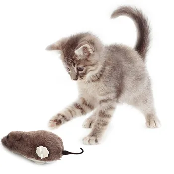 

Hot Creative Funny Clockwork Spring Power Plush Mouse Toy Cat Dog Playing Toy Mechanical Motion Rat Pet Accessories