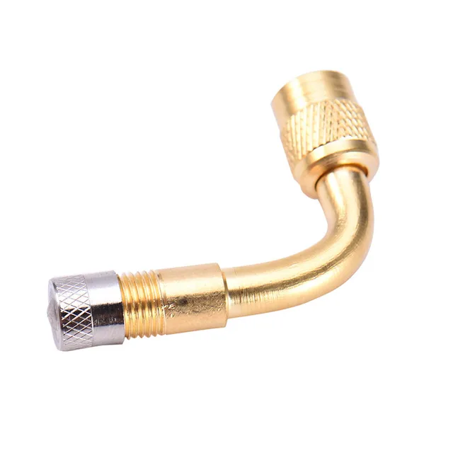1Pcs Car Motorcycle Tire Brass 45/90/135 Degree valve Rod Inflatable Nozzle 2