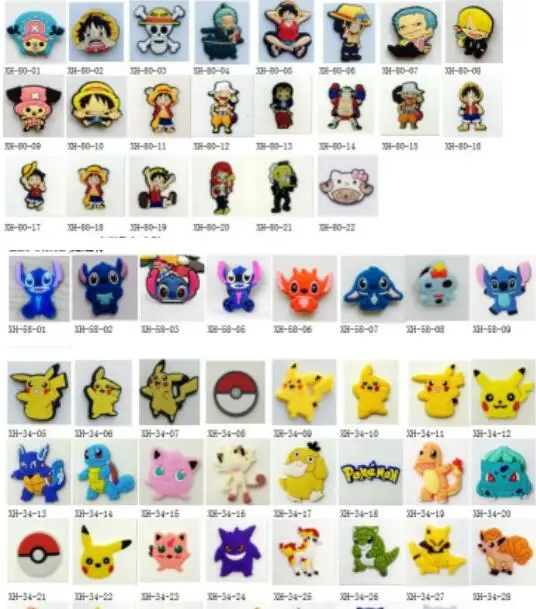 

Hot Sale ! 1000pcs Cartoon mix PVC Craft Accessories Decor, Embellishment DIY Making Z88