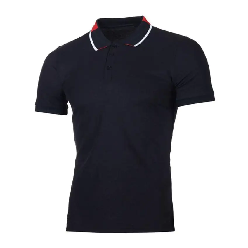 Buy Hot Sale New Fashion Brand Men Polo shirt Solid