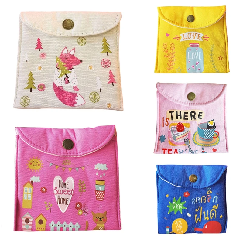 

New Women Coin Purses Hasp Sanitary Napkins Pads Carrying Easy Bag Portable Pouch Case Bags For Women Girls 2018